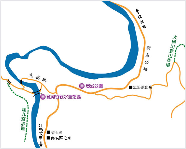 忠治里交通路線圖